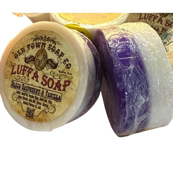 Old Town Soap Co. Luffa Soap One 5 Oz Handmade Bar From Natural Ingredients - Picture 7 of 10